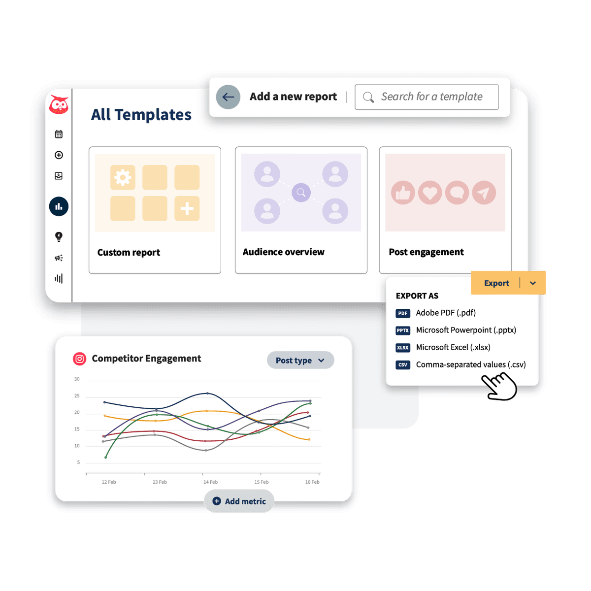 Hootsuite analytics dashboard